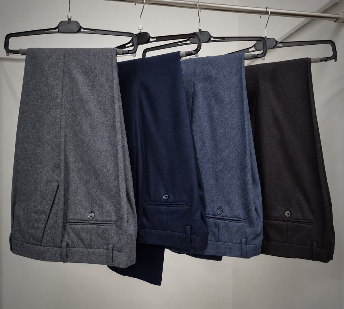 Pantalone Tasca America in lana flanella